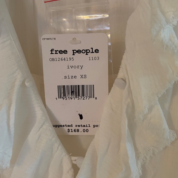 NWT Free People Sweet Darlin Maxi Dress  Sz XS Ivory Oversized - Picture 11 of 14